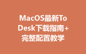 MacOS最新ToDesk下载指南+完整配置教学-ToDesk官网 - ToDesk下载