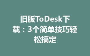 旧版ToDesk下载：3个简单技巧轻松搞定-ToDesk官网 - ToDesk下载