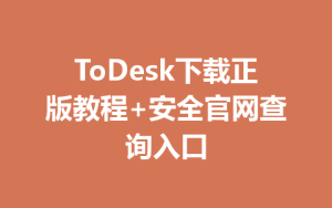 ToDesk下载正版教程+安全官网查询入口-ToDesk官网 - ToDesk下载